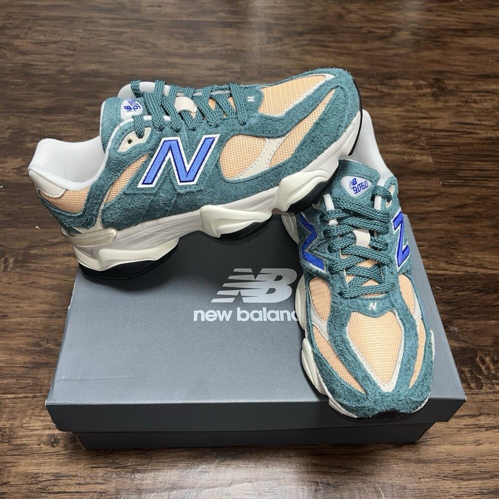 New Balance 9060 Womens Size 7.5 Shoes New Spruce Peach Sneakers GC9060GP NEW - Picture 3 of 7